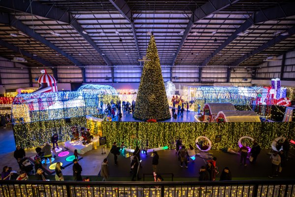 The indoor section of Noel Holiday Lights Festival & Bright Nights