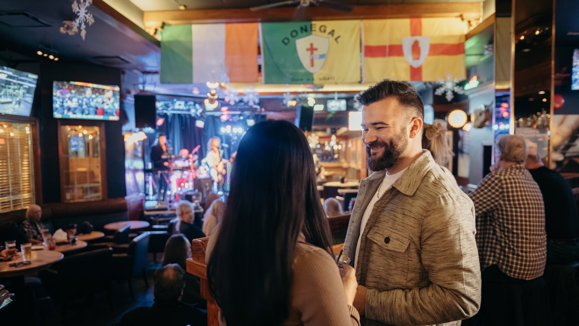 A couple at Donegals Irish Pub in Surrey BC Ian Halrand DSC 6124