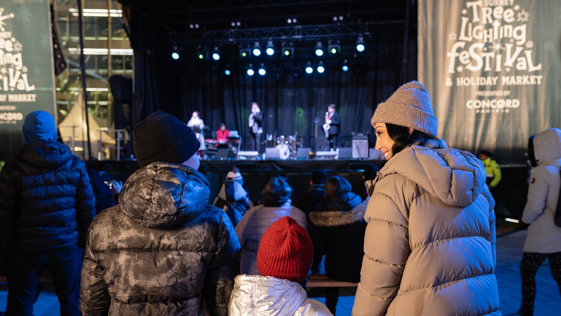 Holiday Music at Tree Lighting Festival Surrey BC