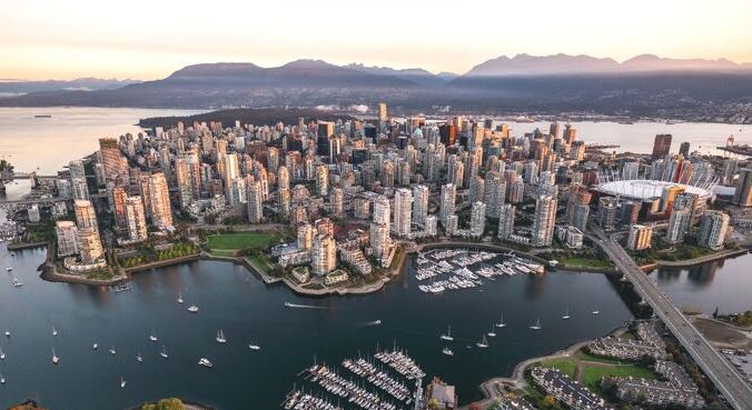 Vancouver Downtown AerialShot